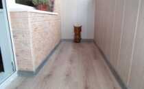 Как производится отделка балкона ламинатом + укладка теплого пола в лоджию