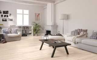 Ламинат ясень белый в современном интерьере