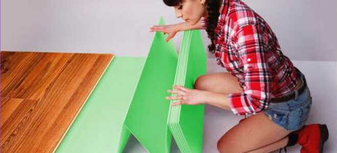 Какая должна быть подложка под ламинат пенополистирол